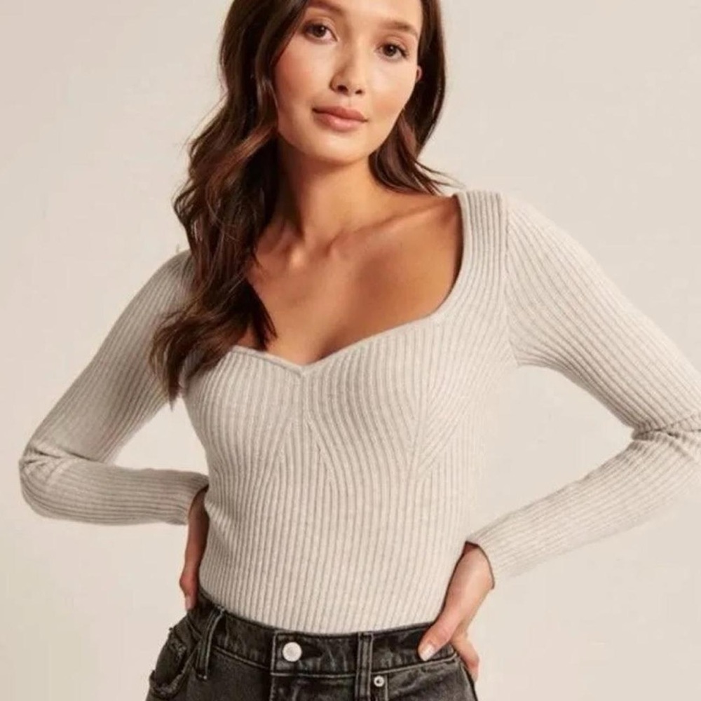 abercrombie & fitch sweetheart sweater bodysuit NWOT